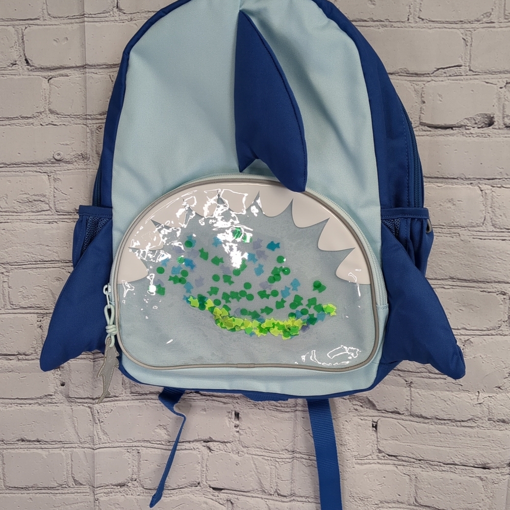 Cat & Jack Blue Shark Fin Backpack
